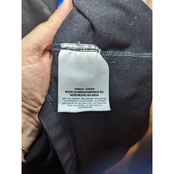 Nike Pro Dri Fit Women’s Small Black Stripe Fleece Lined Pullover Sweatshirt - Picture 8 of 14